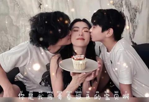 张柏芝为二儿子庆生，12岁Quintus长大成大帅哥，越来越像张柏芝