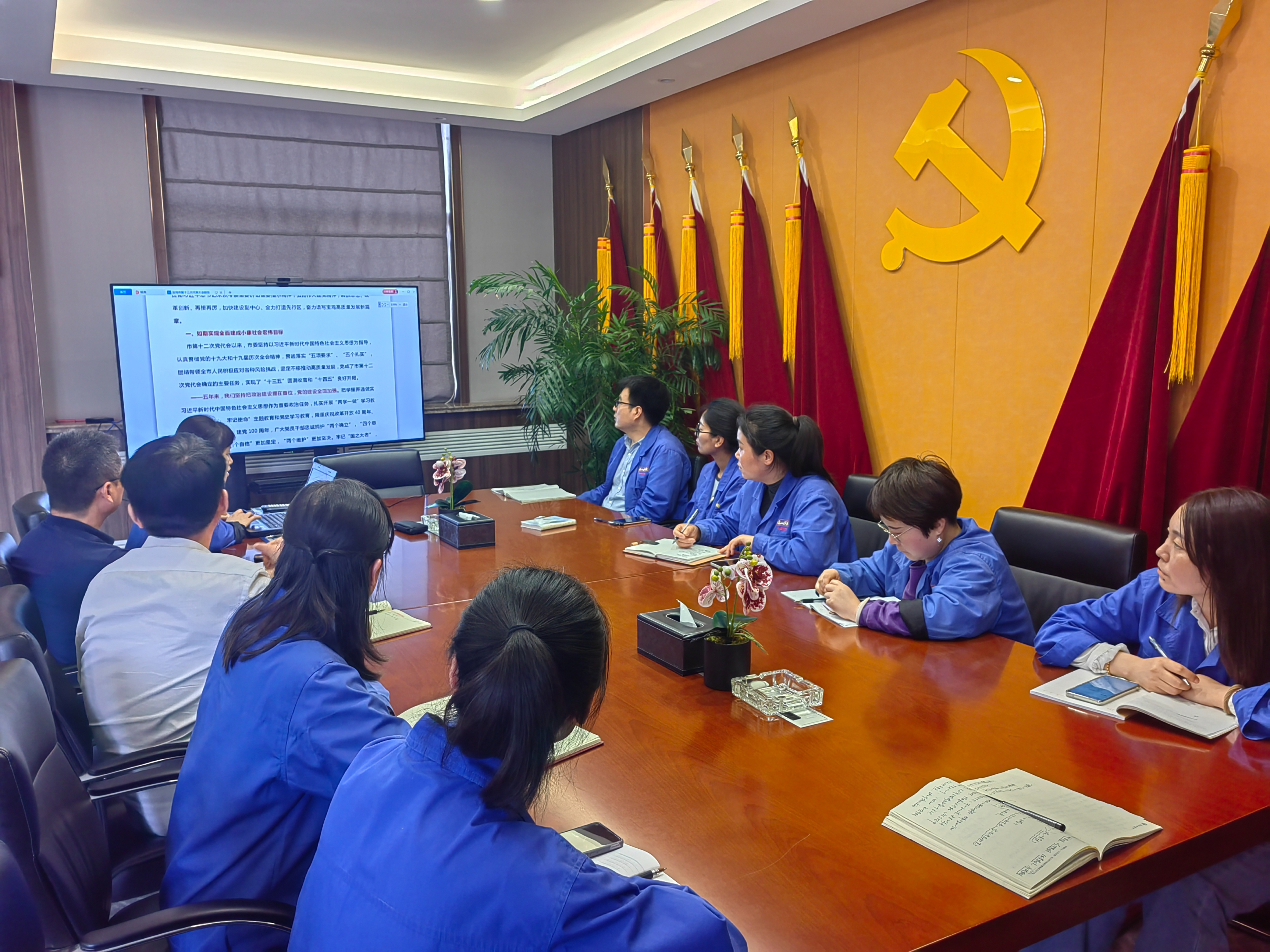 岐山天缘党支部：学习贯彻宝鸡市党代会精神，奋力推进高质量发展