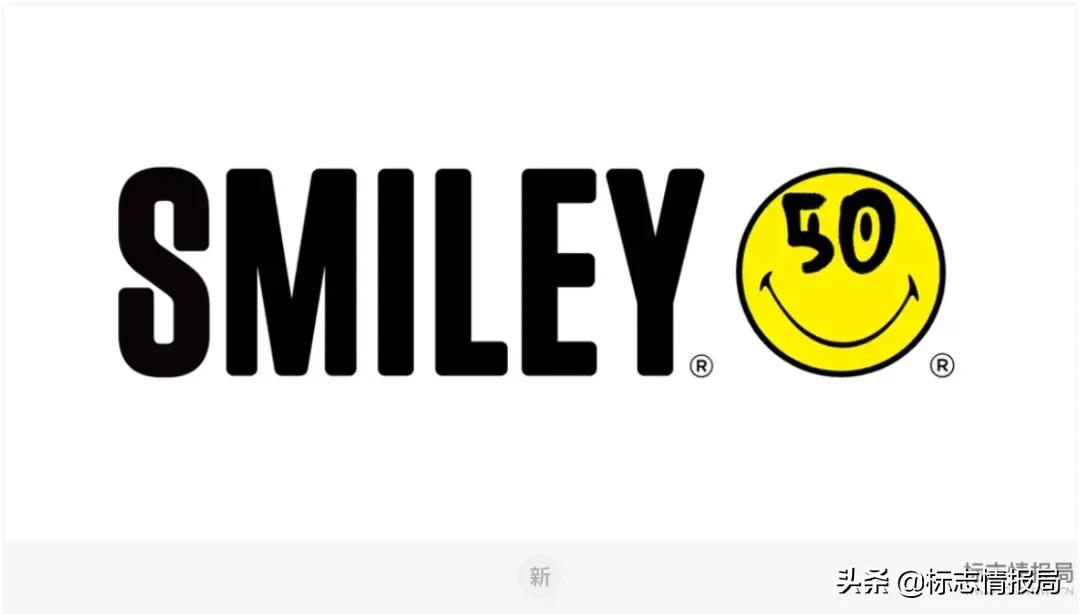风靡潮流圈的黄笑脸推出50周年纪念LOGO