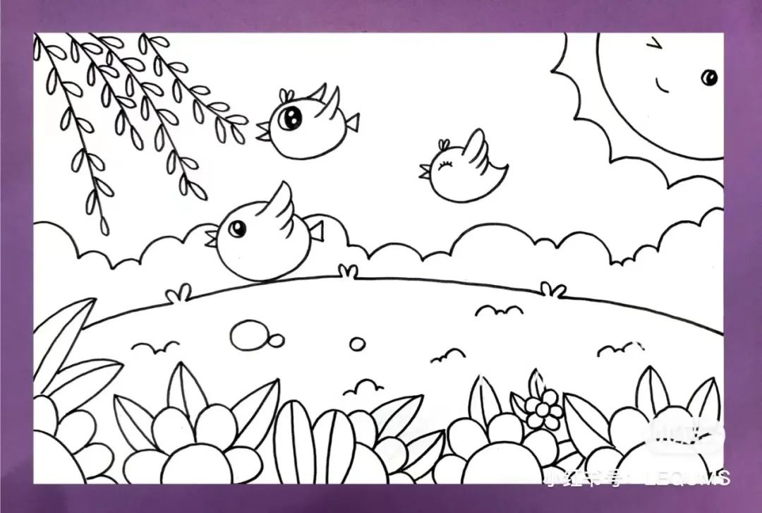 美丽的春天图画(美丽的春天图画简单)