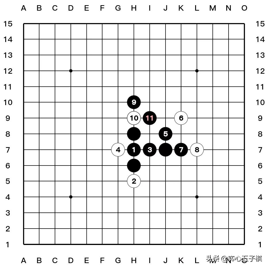 值得收藏的五子棋必胜棋型进攻路线演示37幅图