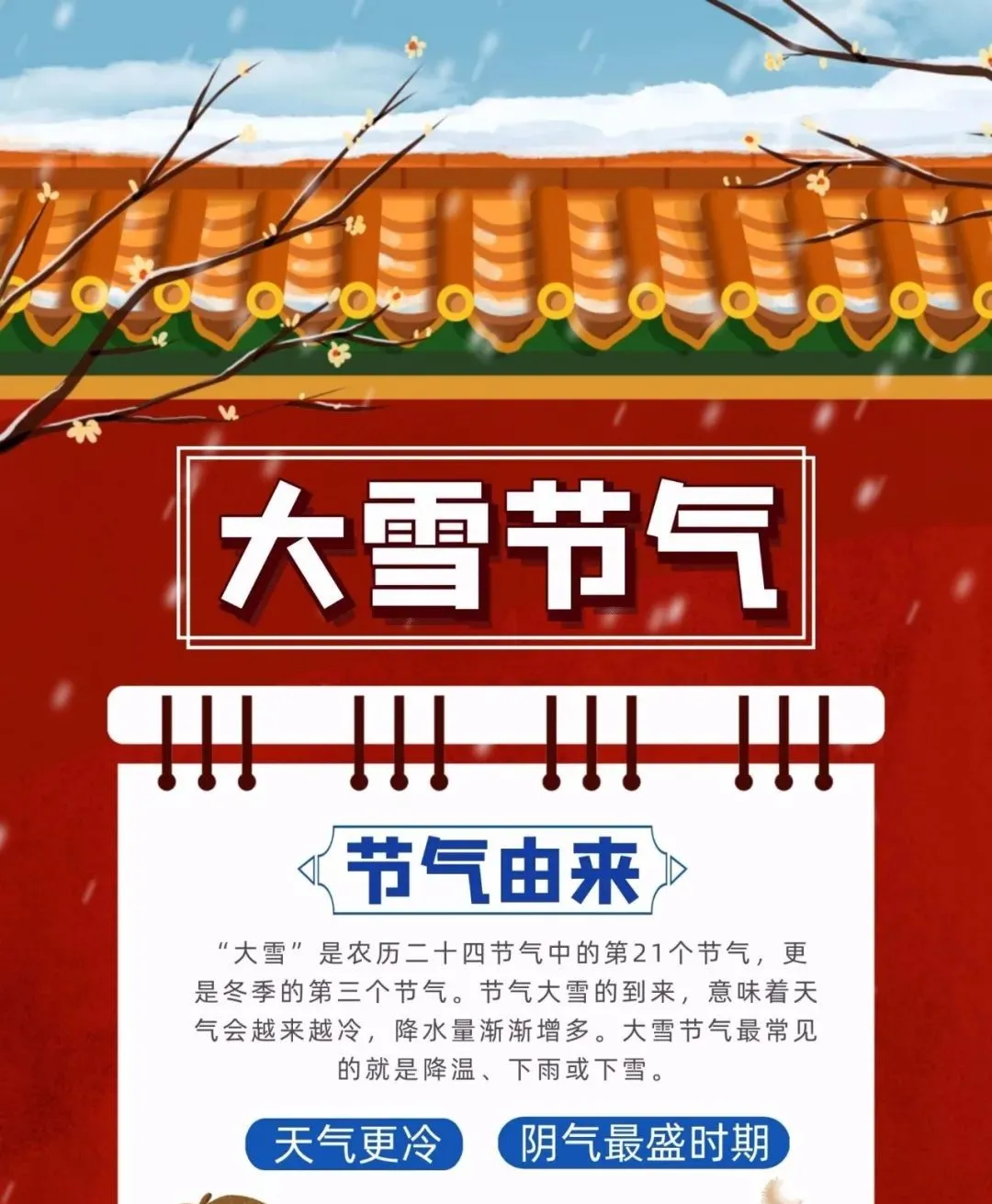 「2021.12.07」早安心语，大雪早上好祝福语图片带字，暖心的问候