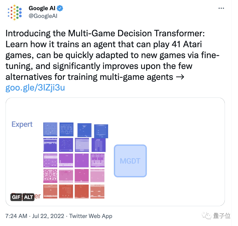 一个AI玩41个游戏，谷歌最新决策Transformer综合表现分超DQN一倍