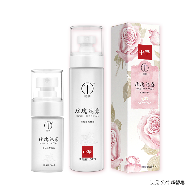 玫瑰纯露，站在童话般的城堡上远眺，一簇簇玫瑰花肆意绽放着