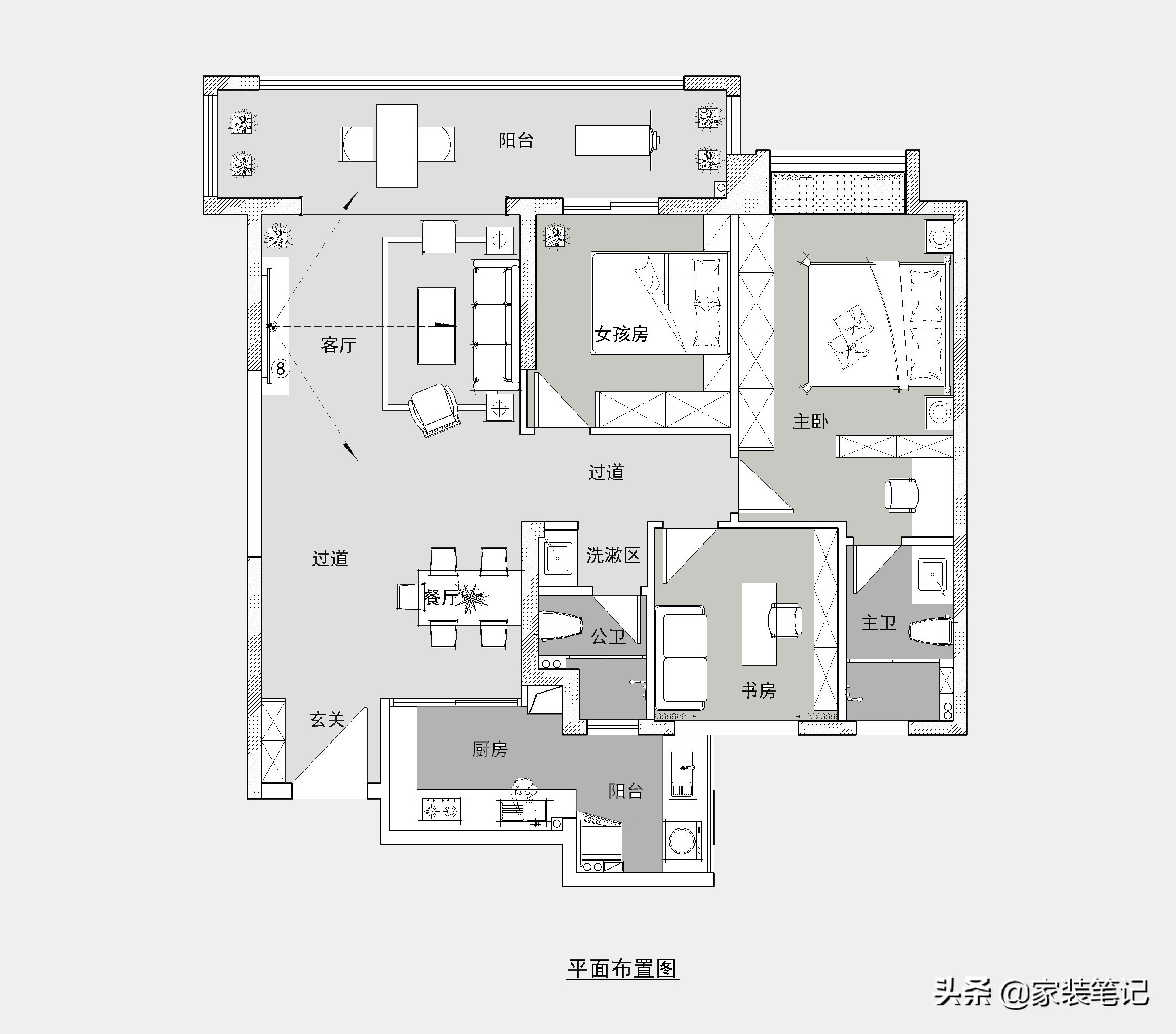 都说小户型不能装新中式，看了这套福州建发的房子装修，真的爱了