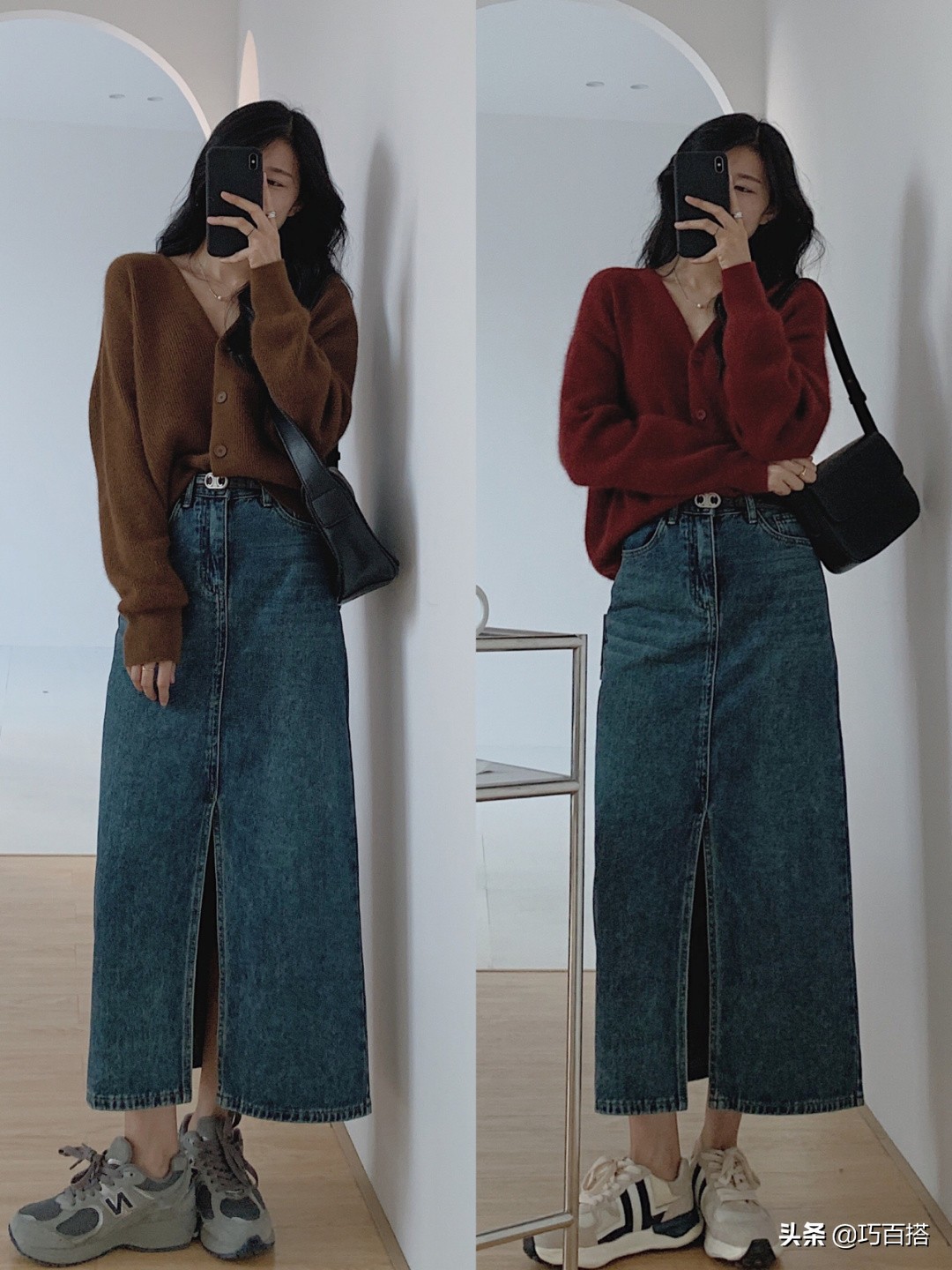 牛仔半身裙yyds！腿型不优秀、穿衣臃肿无形的，可以码住它了