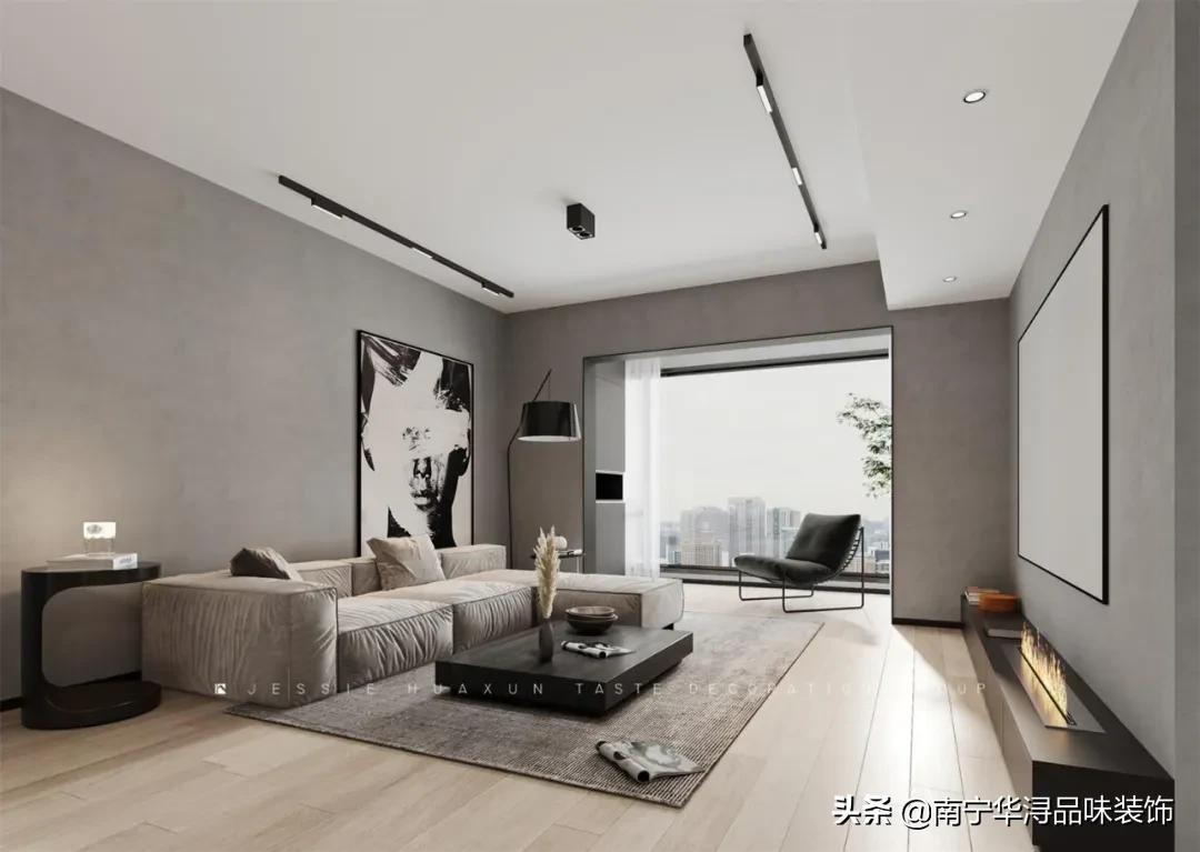 装修案例丨惨遭全家反对的灰色墙面，后来为何真香了？