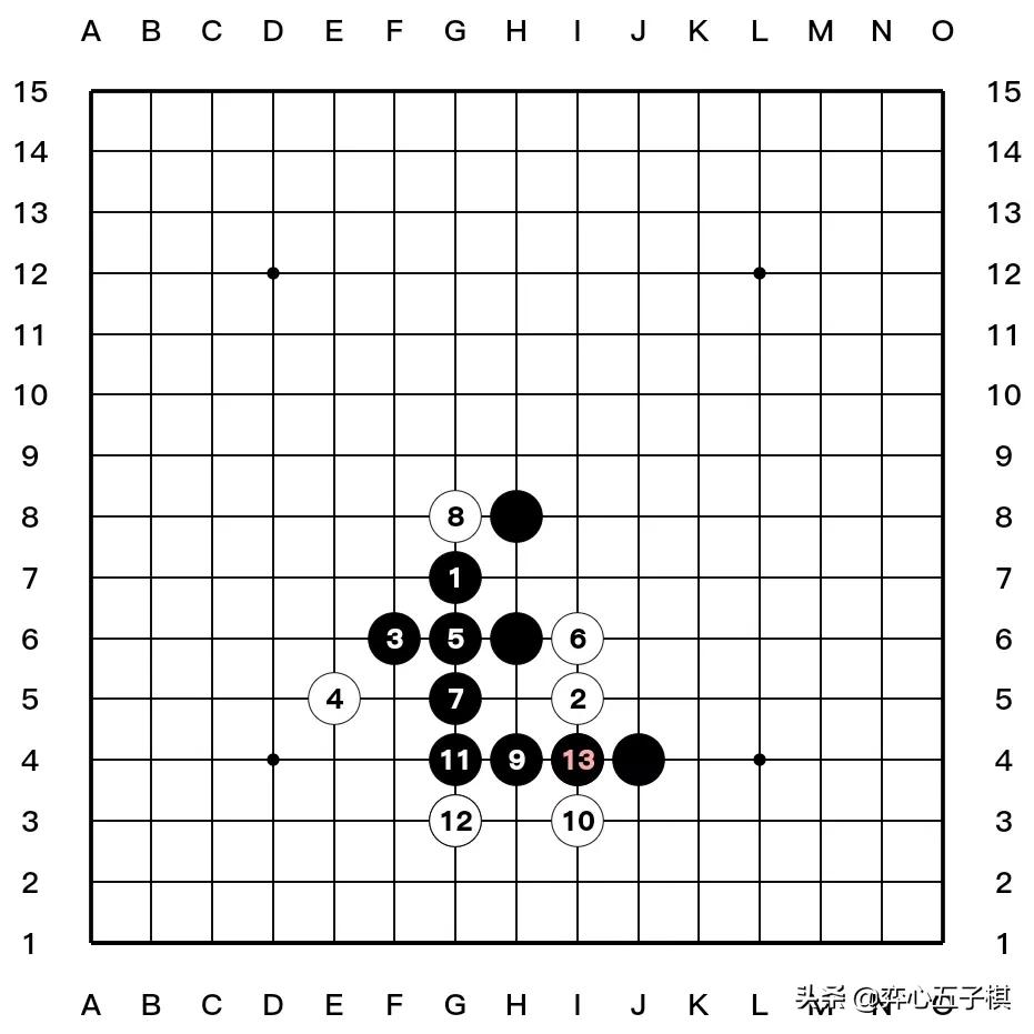 值得收藏的五子棋必胜棋型进攻路线演示37幅图