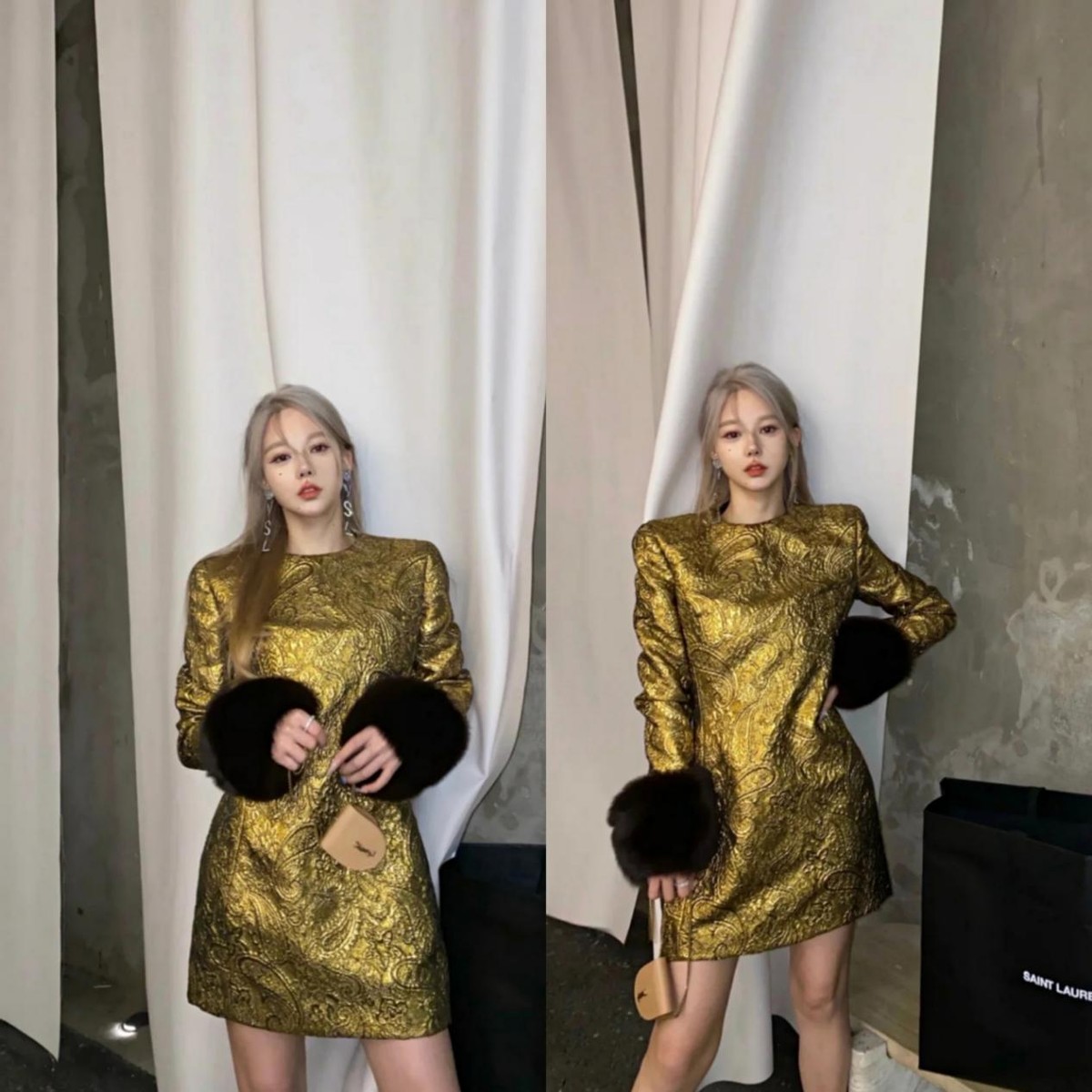 开年穿搭要"一鸣惊人",金色服饰霸气大胆,时尚又吉祥