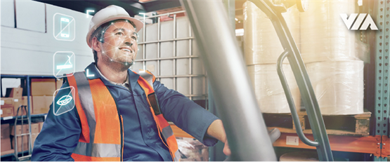 威盛AI叉车安全套件新增电源转换器，助力电动叉车转型升级