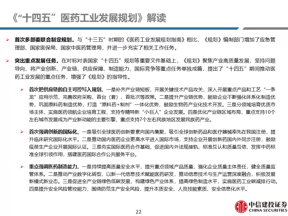中信建投贺菊颖:医药行业返璞归真,迎接高质量发展