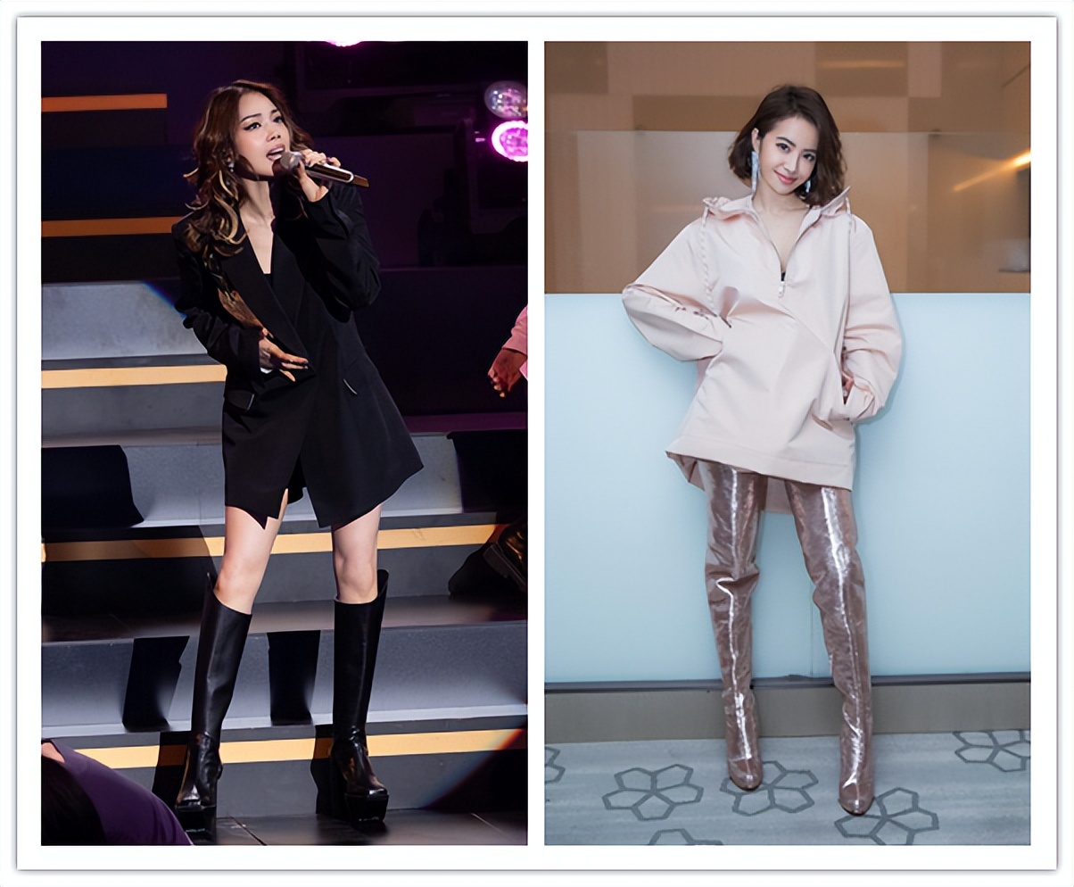 容祖儿蔡依林气场都好强，穿的裙子都不带收腰，却也很高级