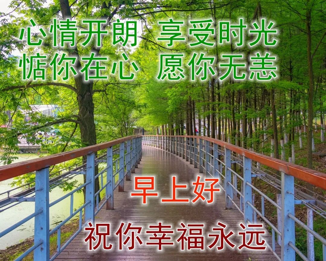 快乐开心早上好祝福图片 美好祝福早安问候图片