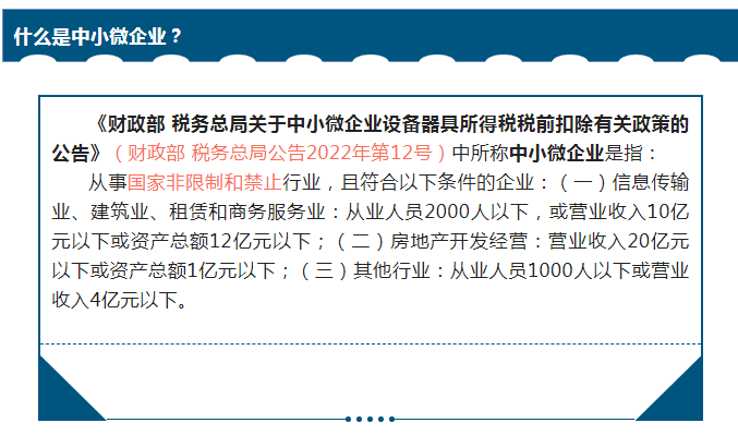 2022中小微、小微，小型、微型、小型微利企业划分标准，一文看懂