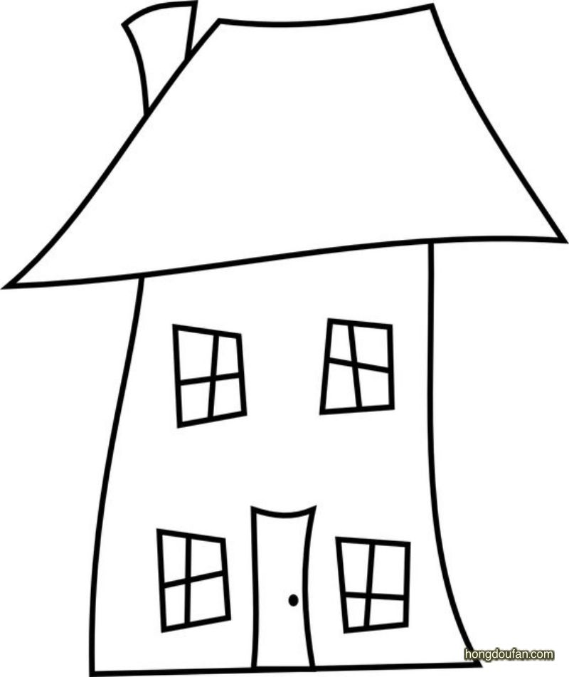简笔画房子图片大全(简笔画房子图片大全彩色)