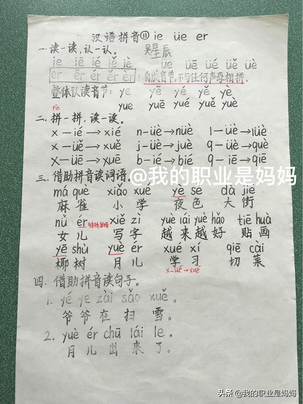 一年级语文上册：拼音 字 词 句 看图写话 重点 难点 易错点 考点 详细汇总