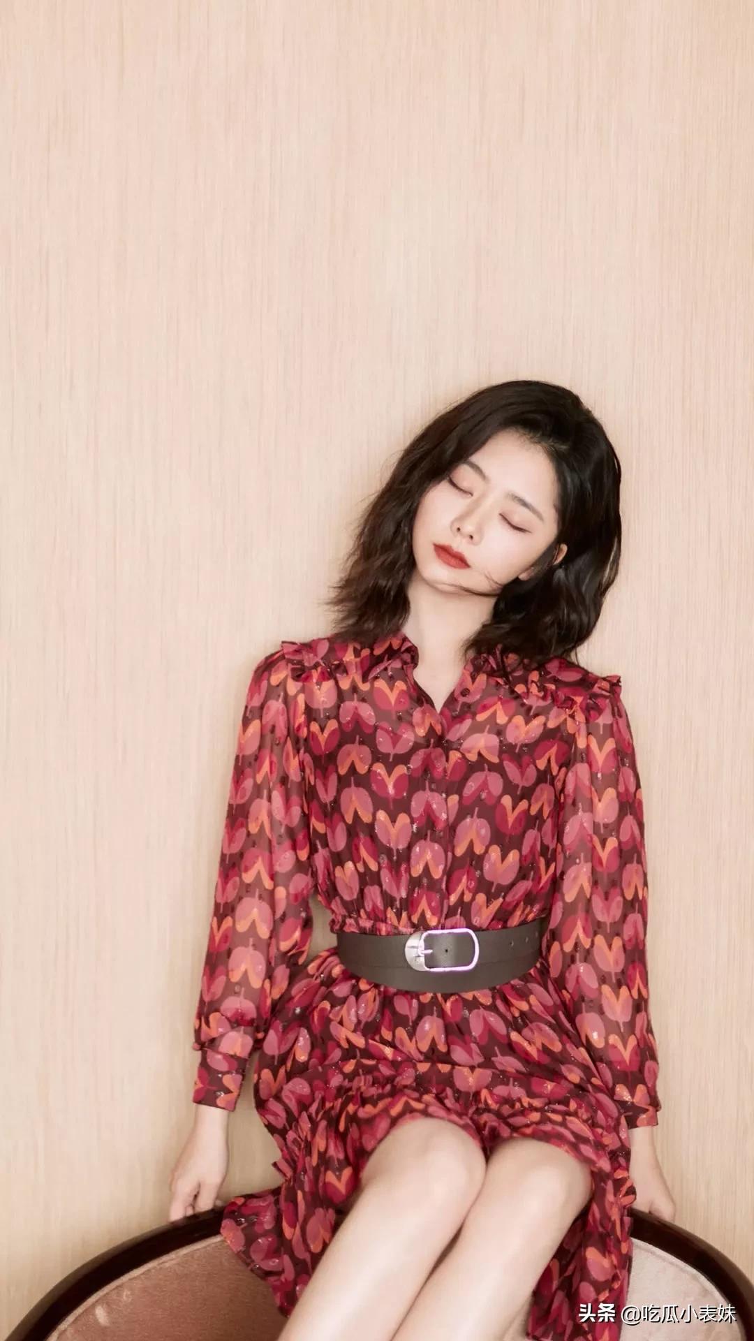 谭松韵，迷人的娃娃脸，清新灵动，甜美可爱