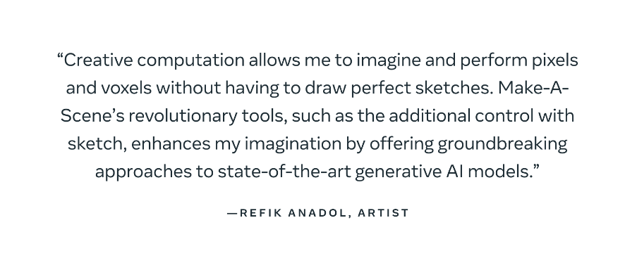 #AI前沿# Meta宣布推出Make-A-Scene图像生成系统