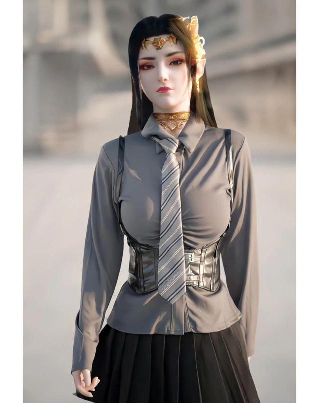 《斗破苍穹》美杜莎的现代装曝光，JK裙无比养眼-哪边嗨