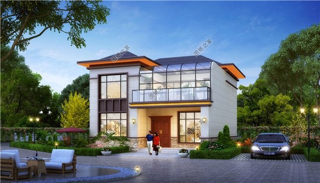 带有阳光房的别墅设计，宁静幽远的感受令人神驰