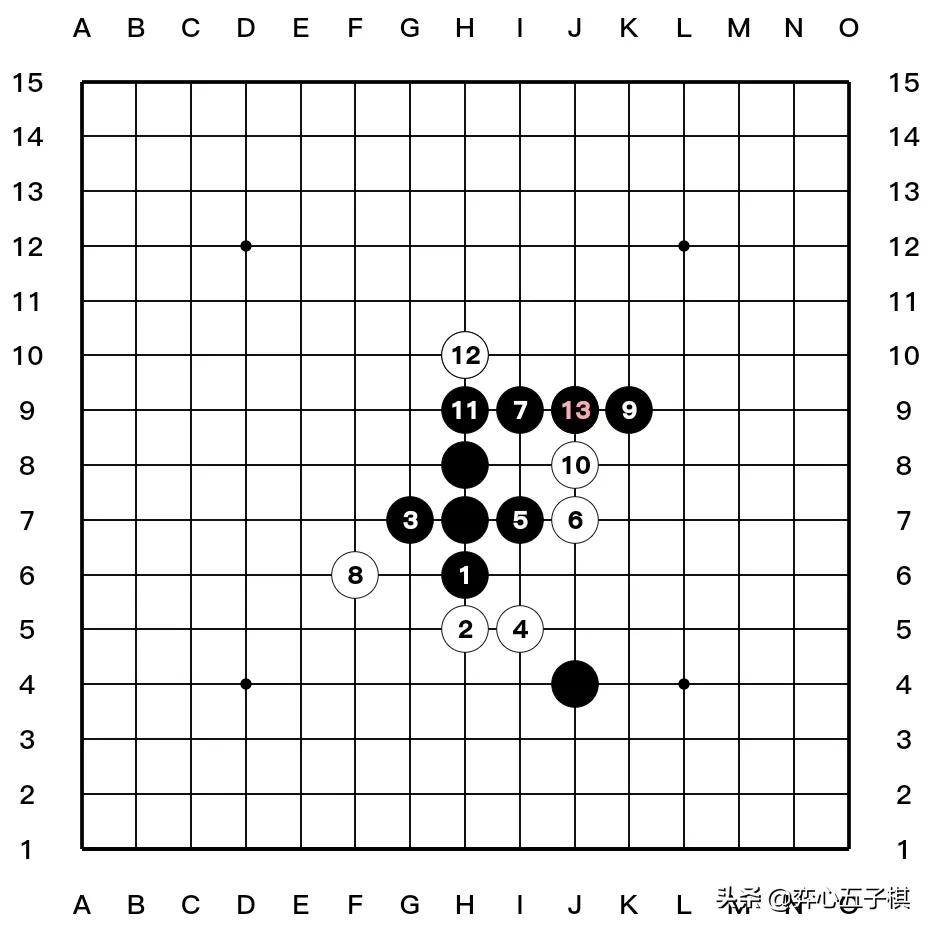 值得收藏的五子棋必胜棋型进攻路线演示37幅图