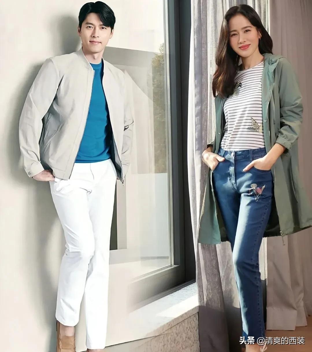 一个英俊潇洒，一个美丽动人，顶流夫妻玄彬孙艺珍的时尚穿搭
