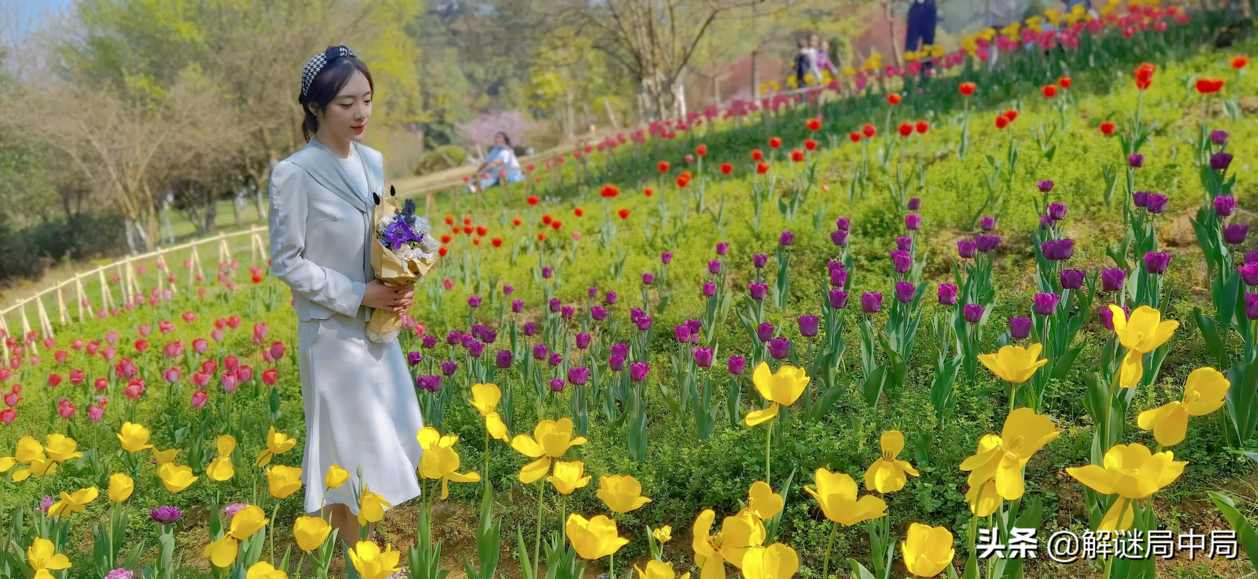 贵州女主持人外出游玩，时尚裙装大气高贵，看上去好迷人，喜欢吗