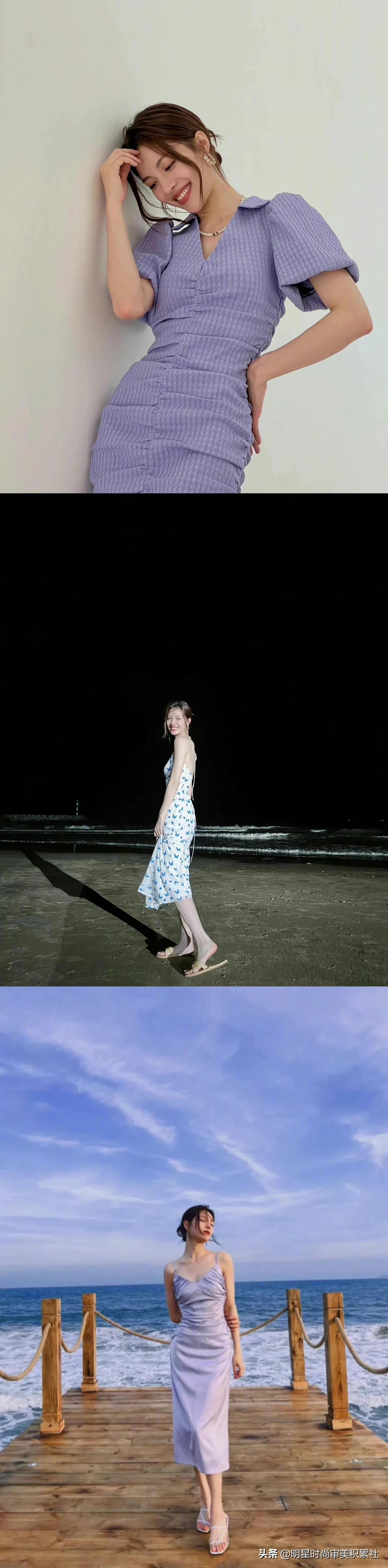 钟楚曦｜近日穿搭合集，颇有几分“港风美人”的味道