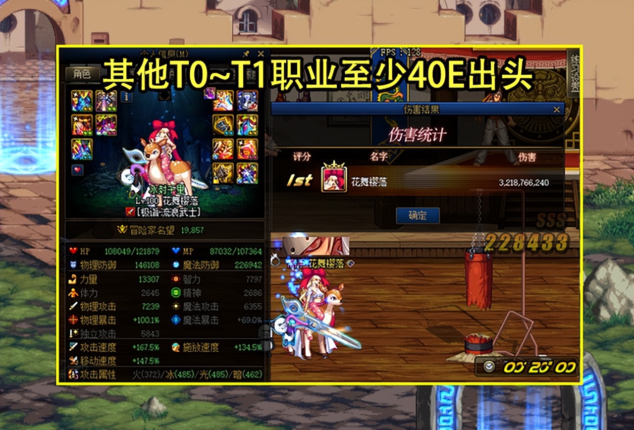 DNF：110版本剑帝又幻神了！平X流伤害崛起，两仪功削韧很轻松