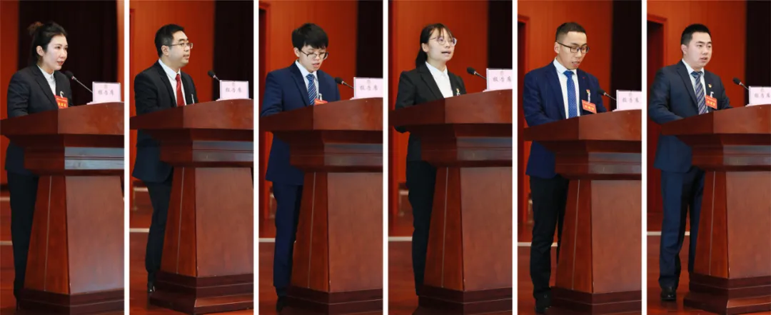 县政协委员张敏,张之贵,王明杰,陈茂菁,刘坚乐,何茂林作了大会发言.