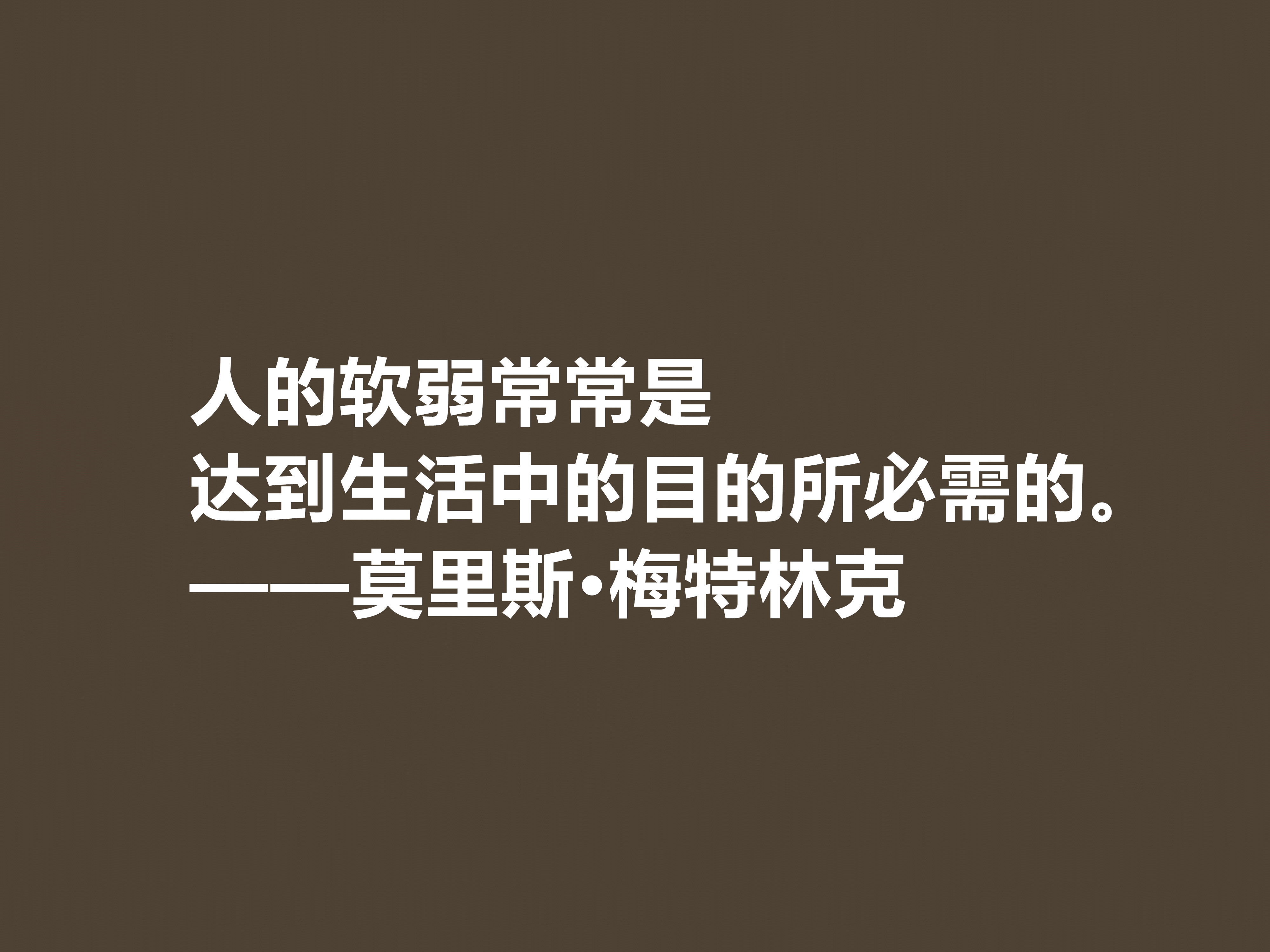 他是象征主义作家，一生追求光明与美，这十句格言，说得真透彻