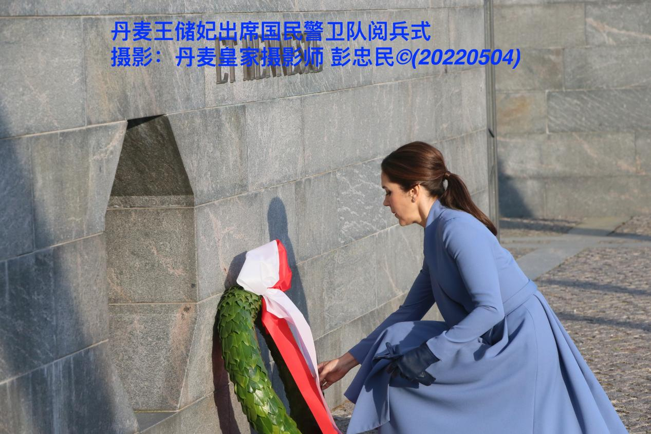 丹麦王储妃玛丽出席国民警卫队阅兵式