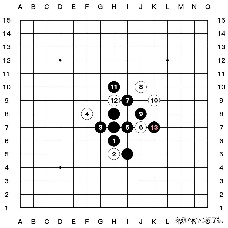 值得收藏的五子棋必胜棋型进攻路线演示37幅图