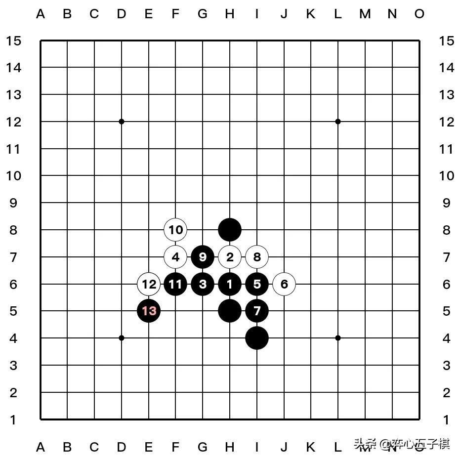 值得收藏的五子棋必胜棋型进攻路线演示37幅图