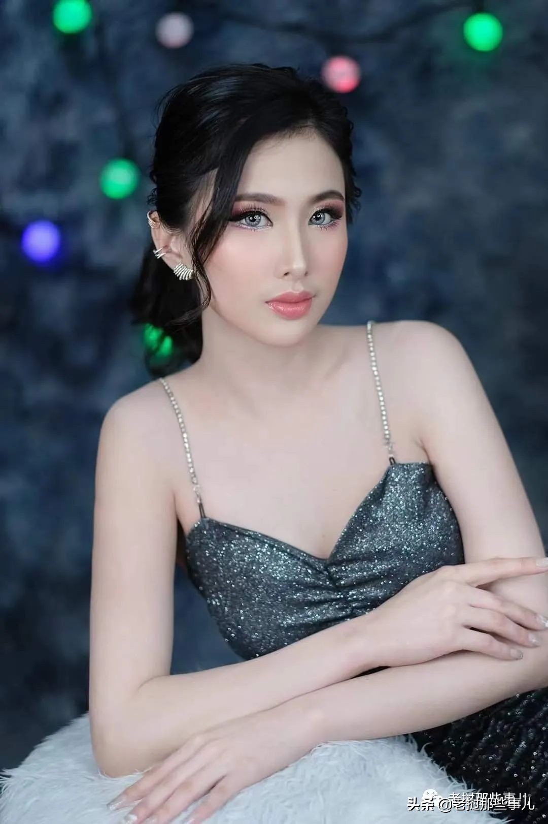 老挝水音小姐姐，三年前旧照翻出，超可爱