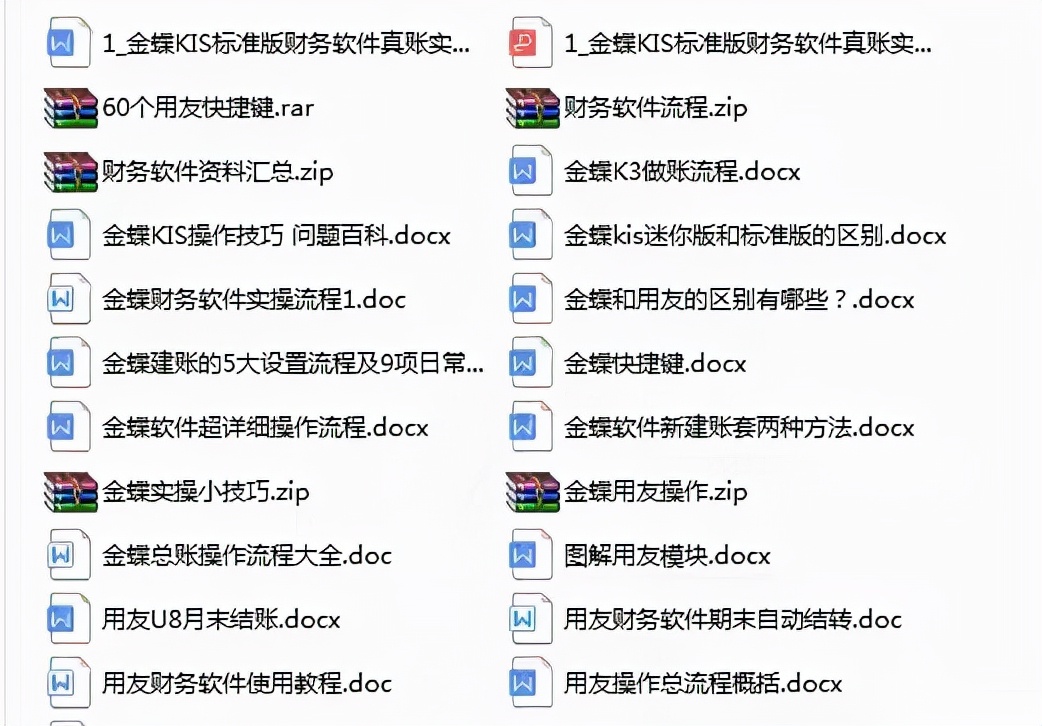 财务软件“傻瓜式”教程，金蝶用友186页完整版详细图解教程