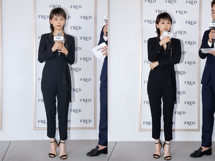 会穿很重要！1米6的王子文穿连体裤凹出1米7的效果，太显高