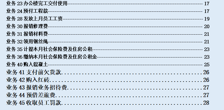 建筑公司会计处理难？73笔建筑公司账务处理案例，让你轻松应对