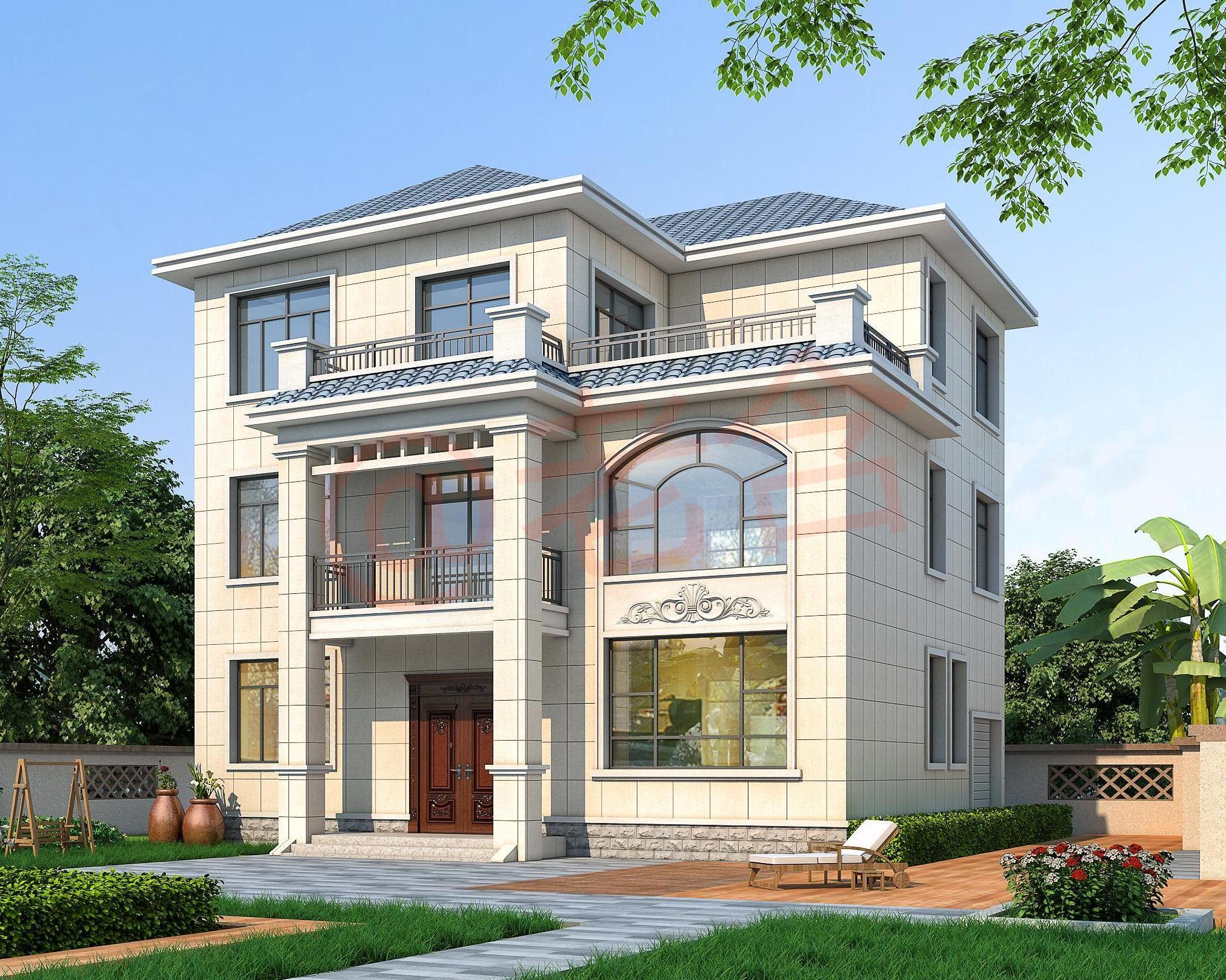 千里挑五,建房师给了5款农村自建房别墅外观图,哪套更好看?