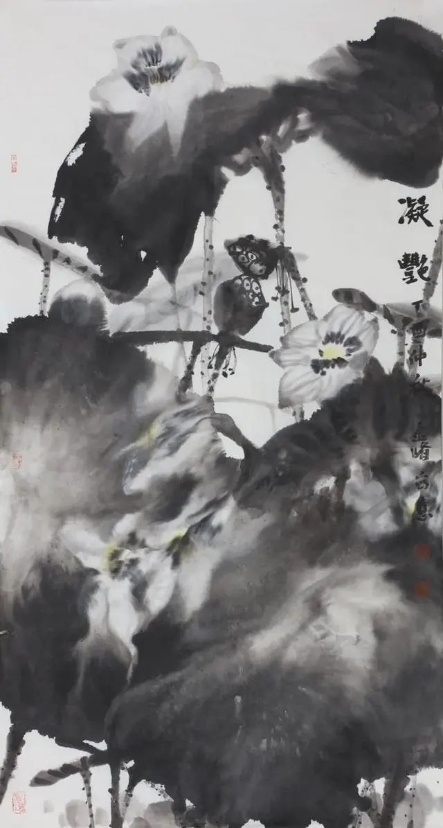 意境清远，笔墨雅洁的花鸟画