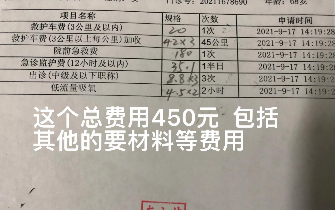 120 出诊急救 免费！错的 注意 不是免费 不是免费 不是免费