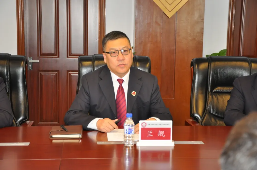 汽开区党工委副书记管委会主任朱光明一行到汽开区检察院调研指导工作