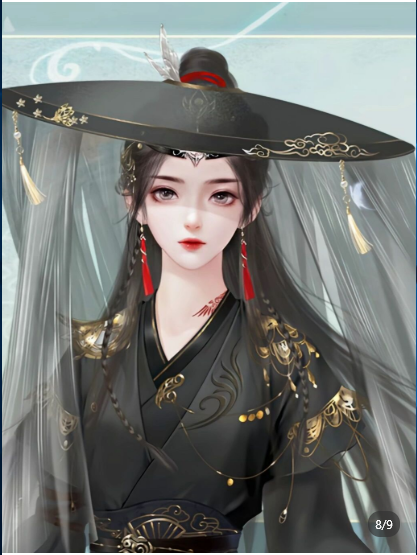 古风美女漫画素材古风美人图片素材