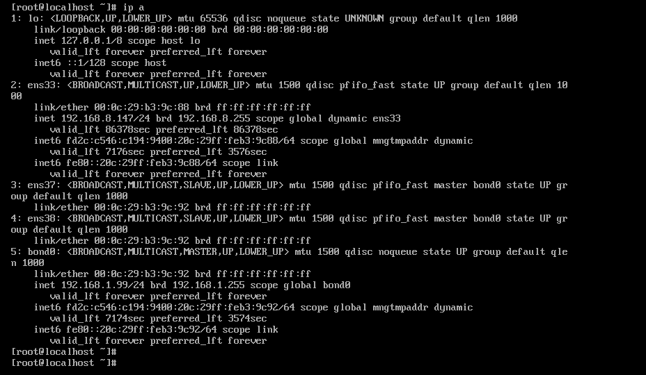 linux-centos網絡配置bond