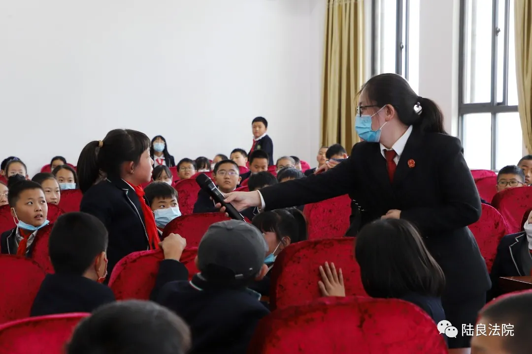 【八五普法】“把爱带回家 送法到校”陆良法院护“未”成长