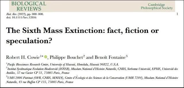 1.5万名科学家联合声明，第六次大灭绝或正发生，有这种可能吗？