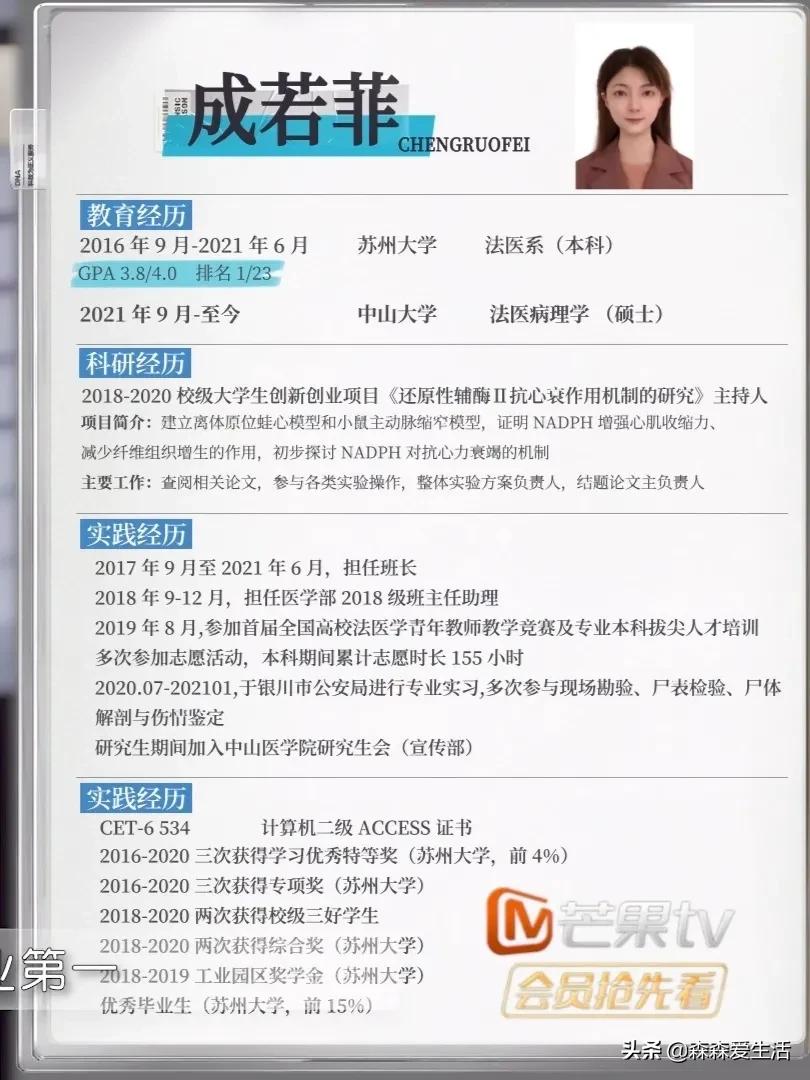 《初入职场的我们》8位实习生的简历，过来看看区别吧