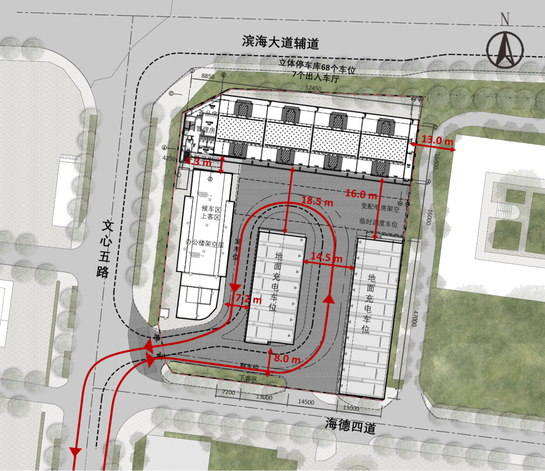 深圳市南山中心区立体公交车库正式投入使用 / MENG孟建民本原设计