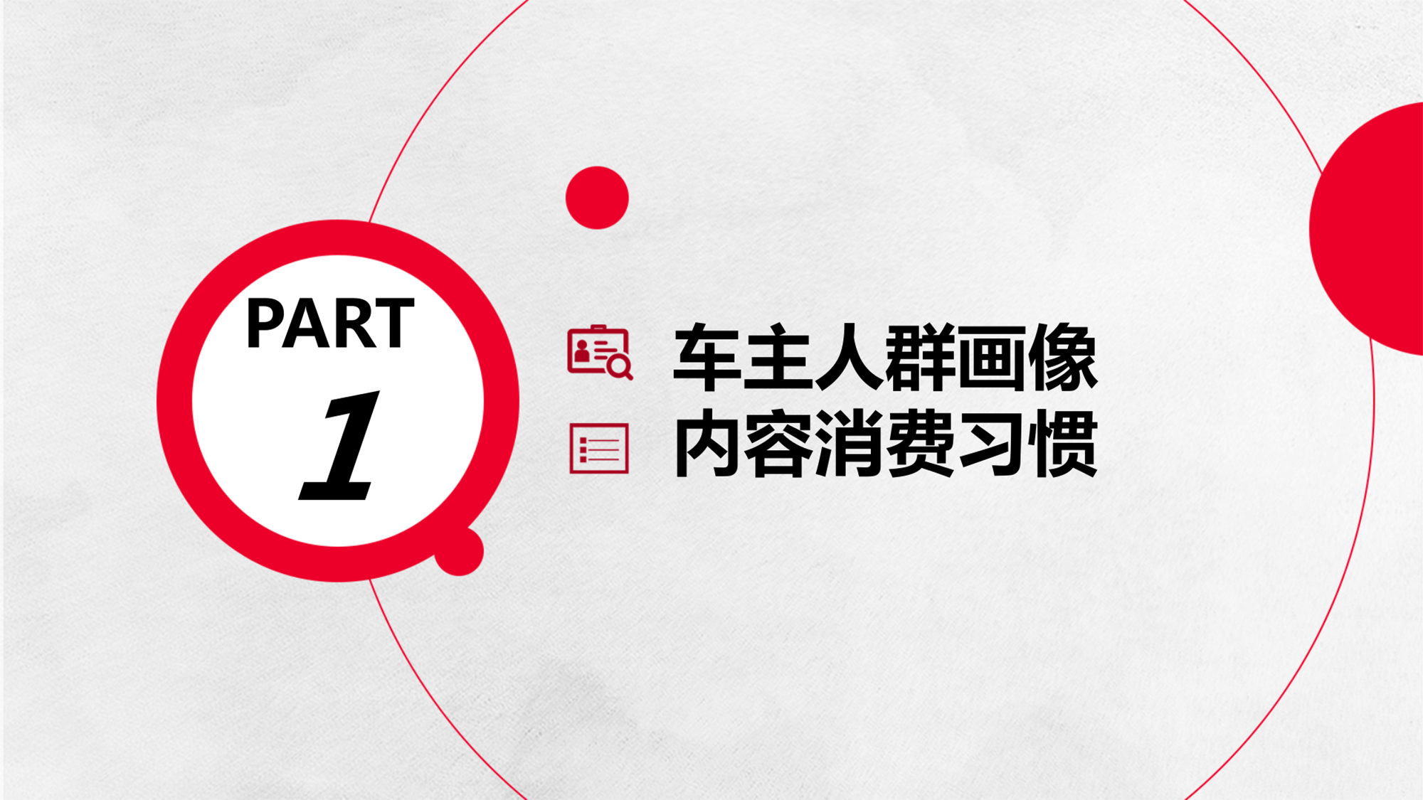 这份汽车市场的直播电商报告PPT，只用一个大红色就做了一套！绝