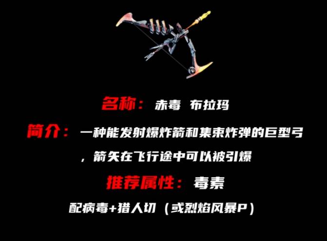 赤毒武器属性对应战甲